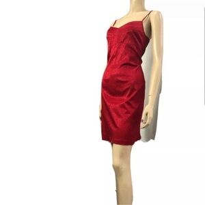 NEXT red spaghetti strap short dress animal print dress